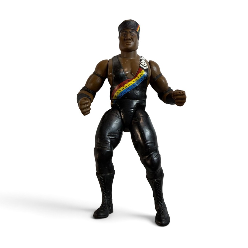 Vintage 1997 Jakks Pacific WWF Ahmed Johnson Action Figure Titan Sports